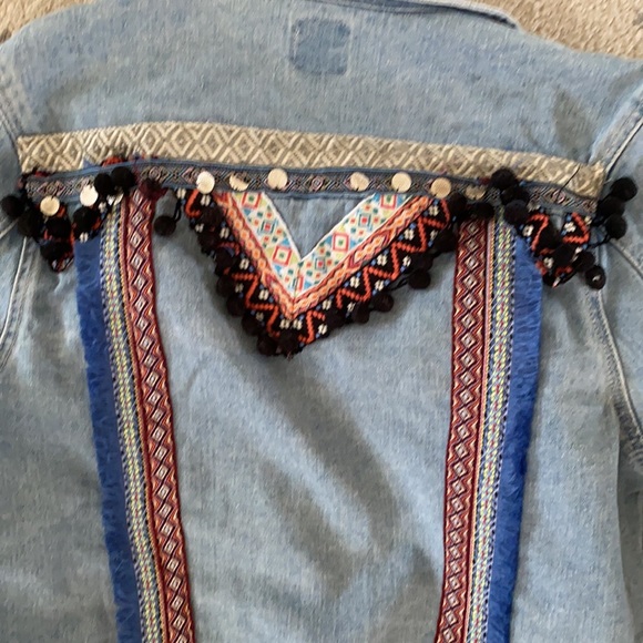 Boomboom | denim embellished jacket | size M - Picture 4 of 5